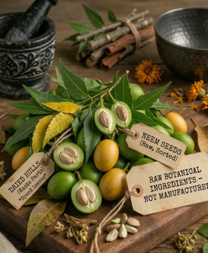 Neem leaves, nature's pharmacy with 100+ phytochemicals